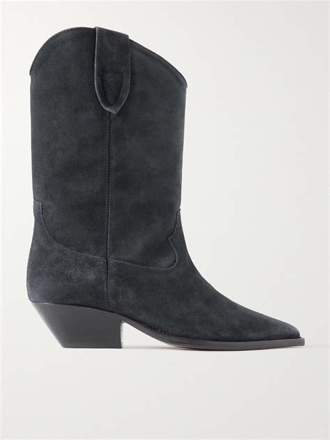 isabel marant black boots|isabel marant duerto suede boots.